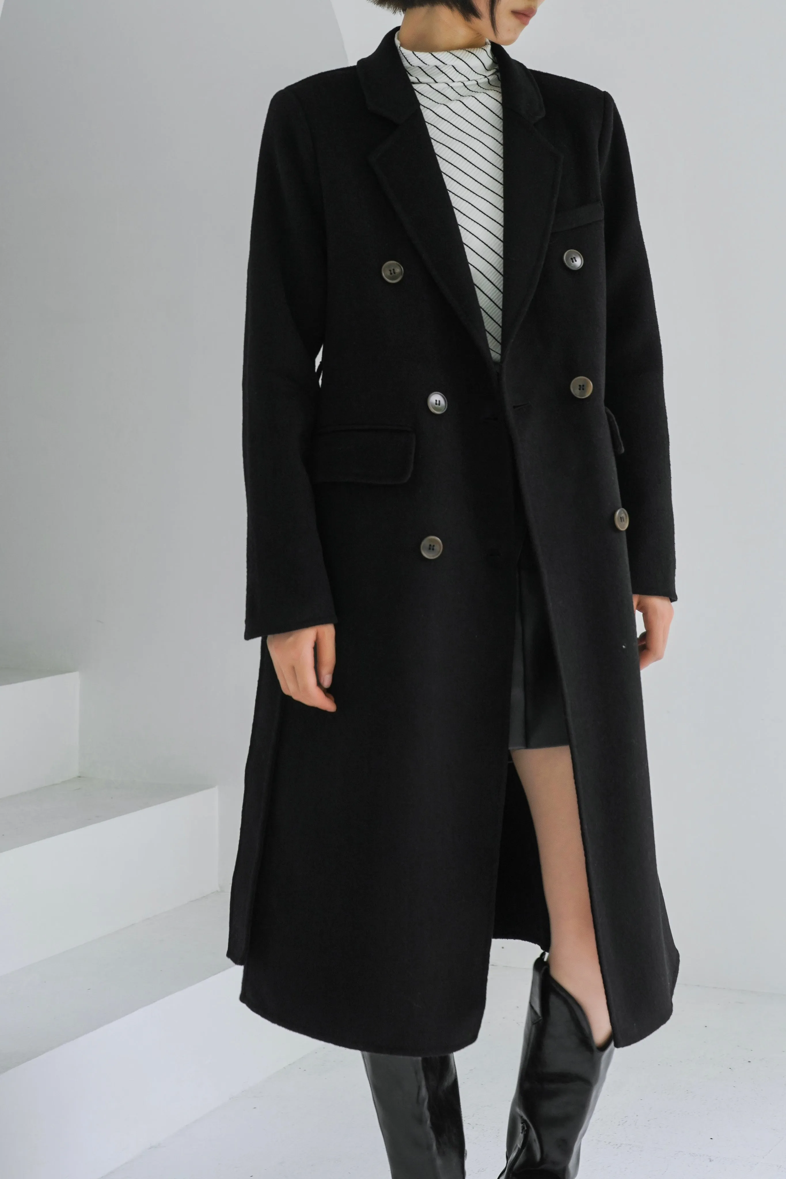 Cynthia Wool Coat - Black