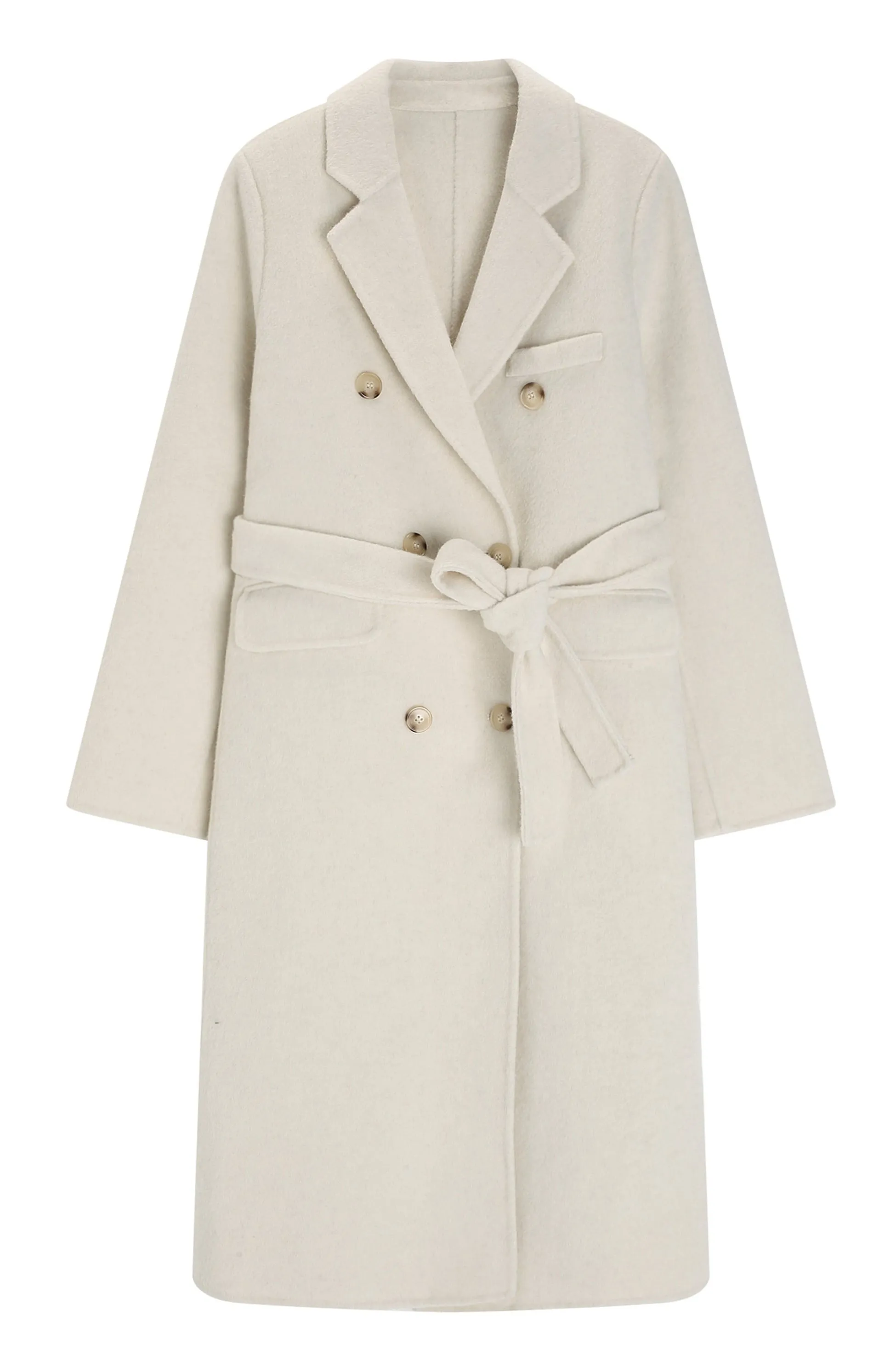 Cynthia Wool Coat - White