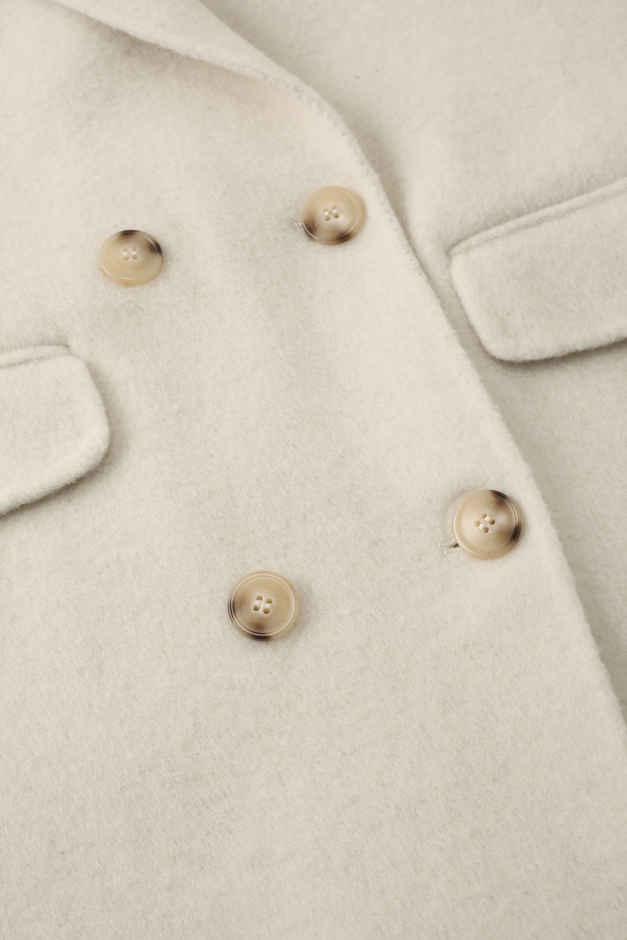Cynthia Wool Coat - White