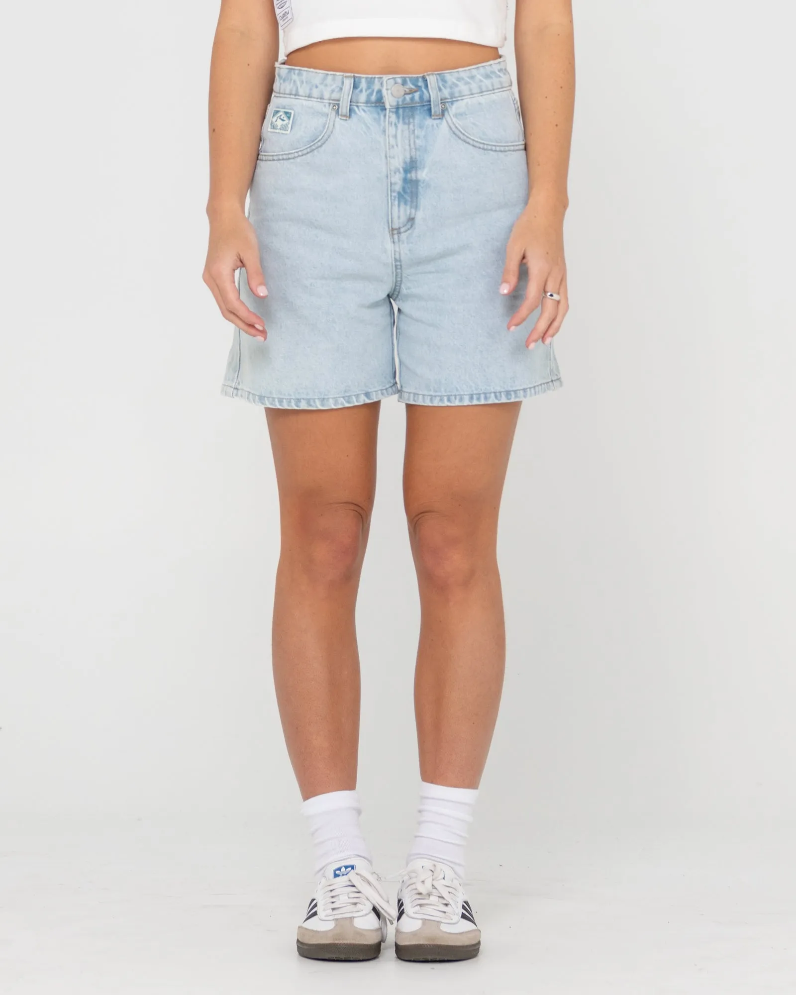 Cyprus High Waisted Denim Short