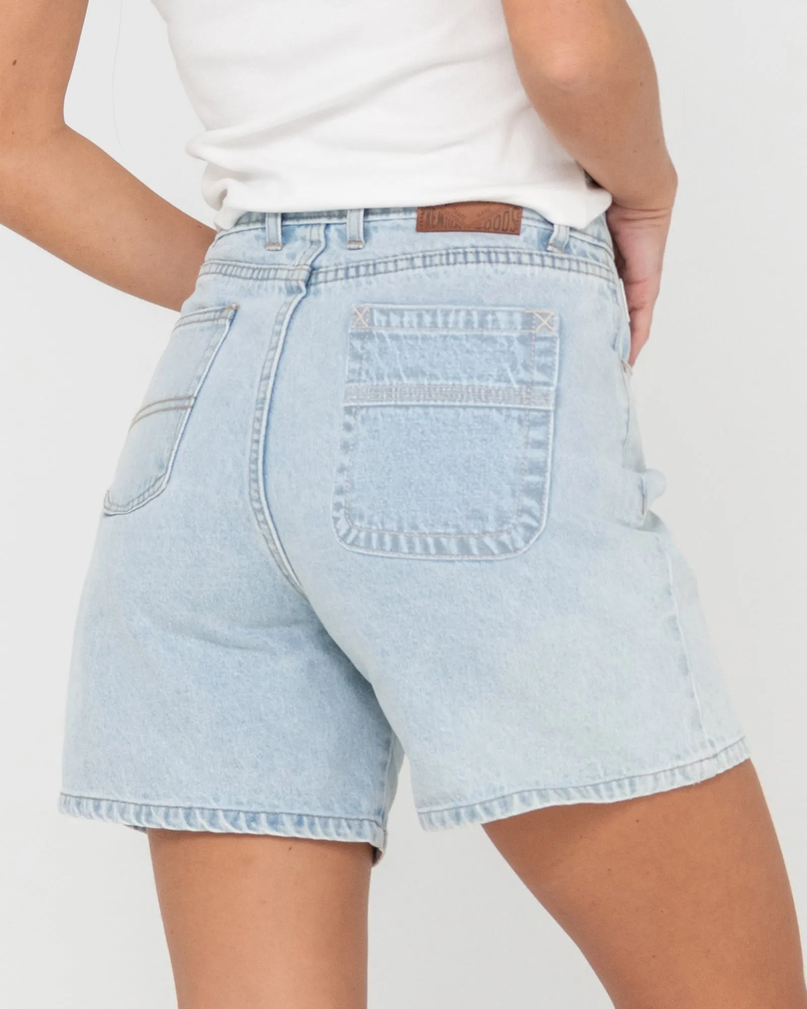 Cyprus High Waisted Denim Short