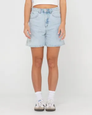 Cyprus High Waisted Denim Short