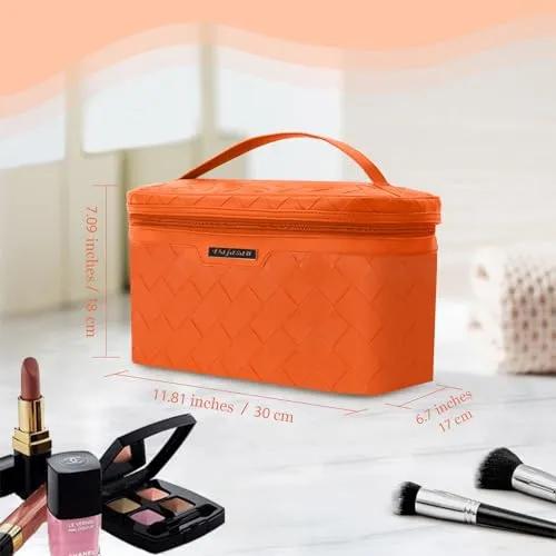 Dajasan Large Capacity Makeup Bag  Mini Jewelry Case