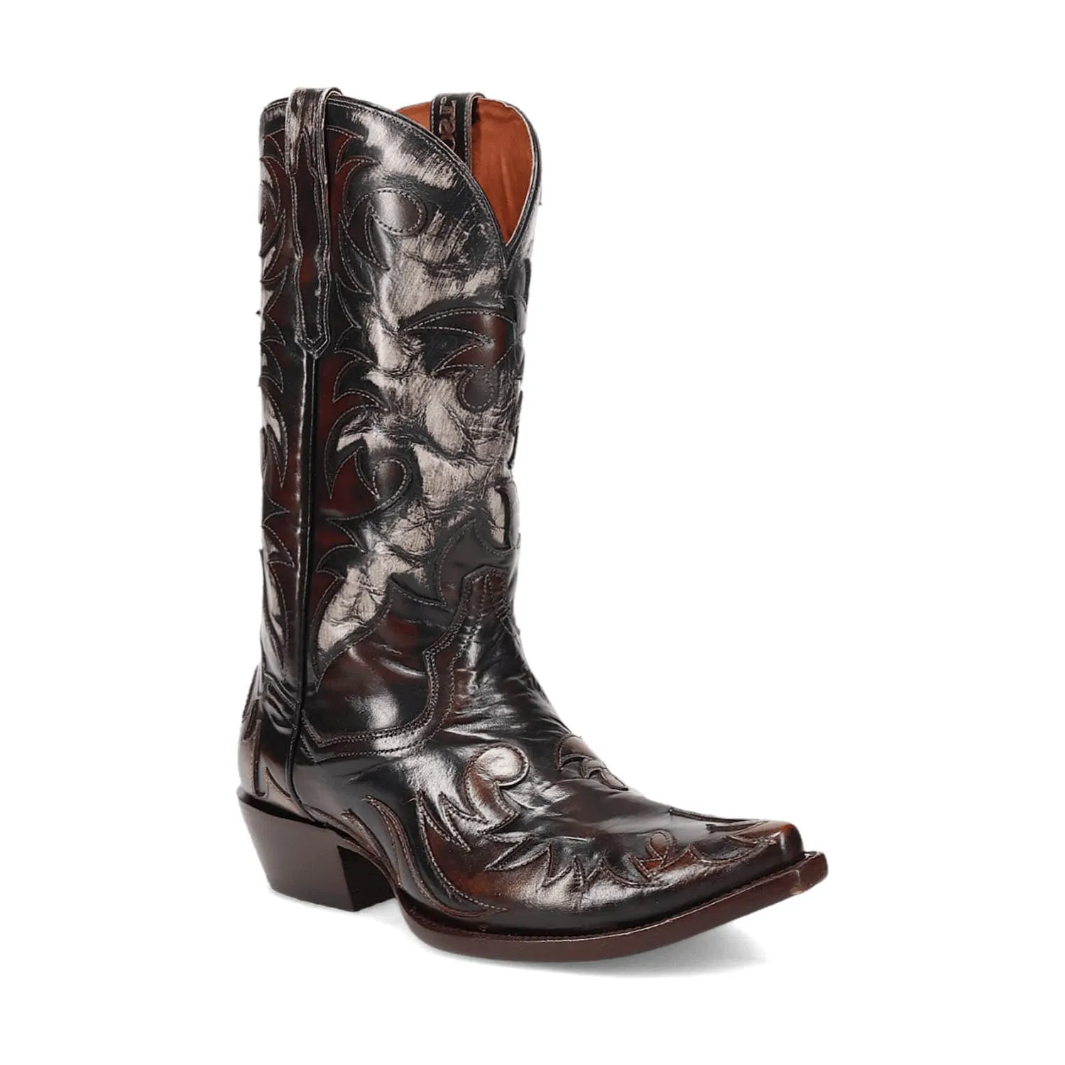 Dan Post Mens Emilio Cognac Leather Cowboy Boots 9 D