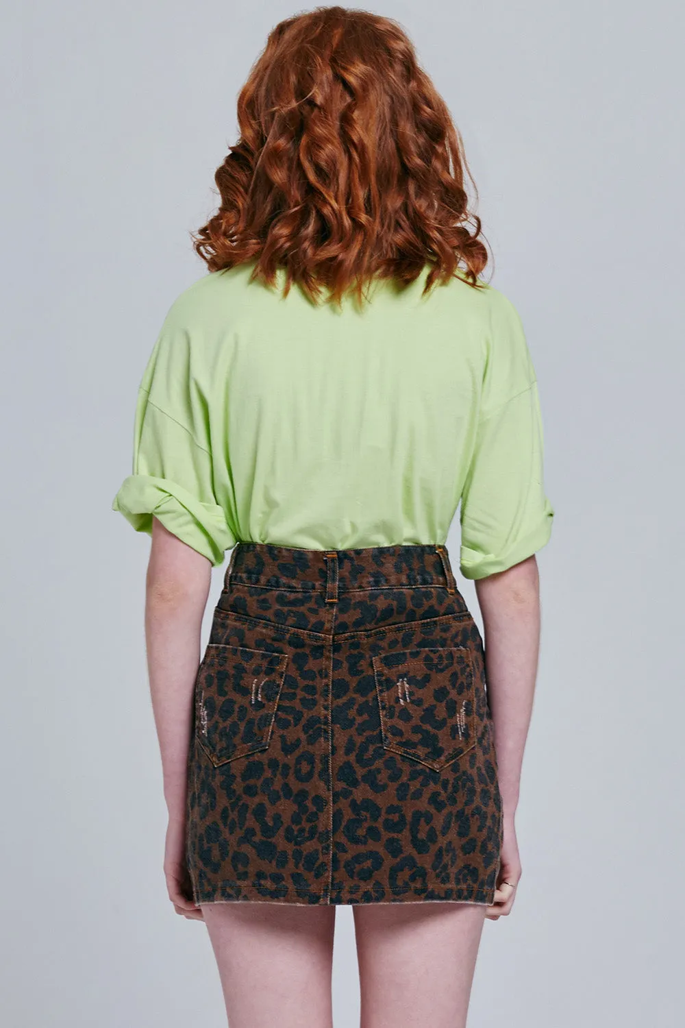 Dani Leopard Print Mini Skirt