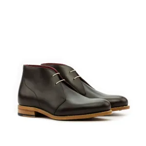 DapperFam Vivace in Dark Brown Men's Italian Leather Chukka