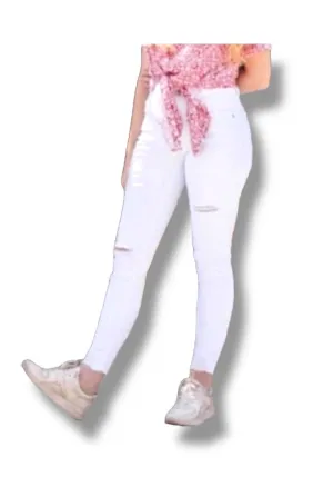 Denim Ankle Skinny - Solid White