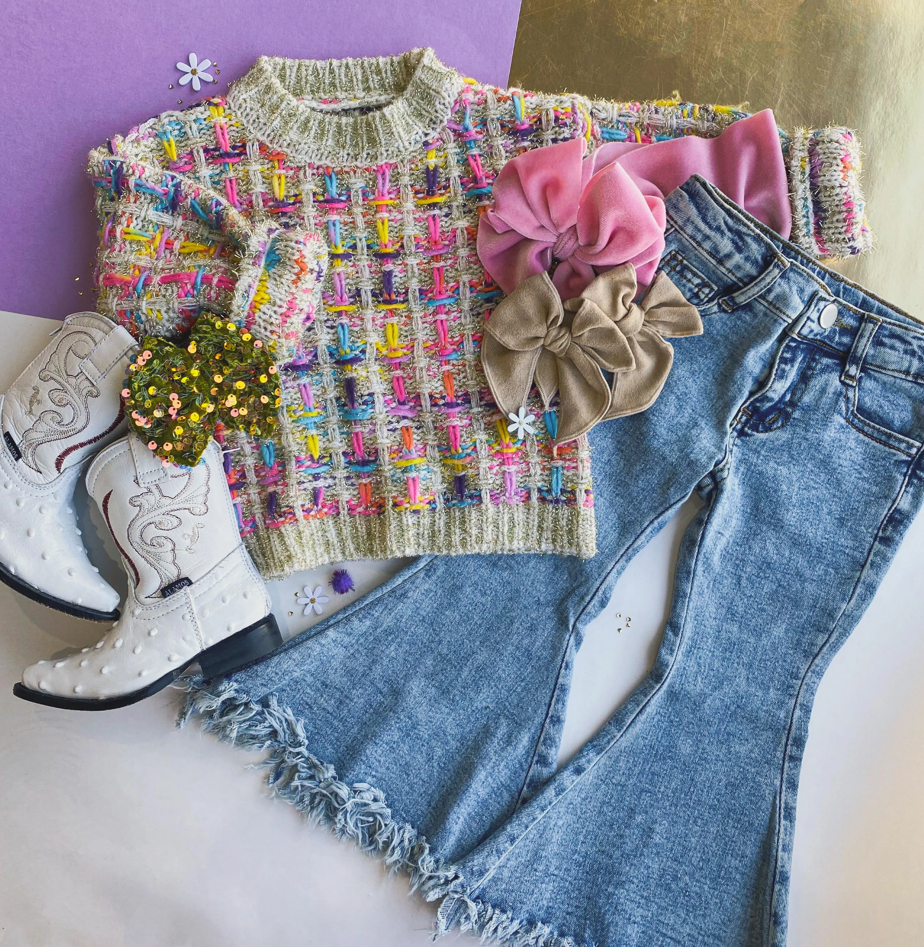 denim bell bottoms