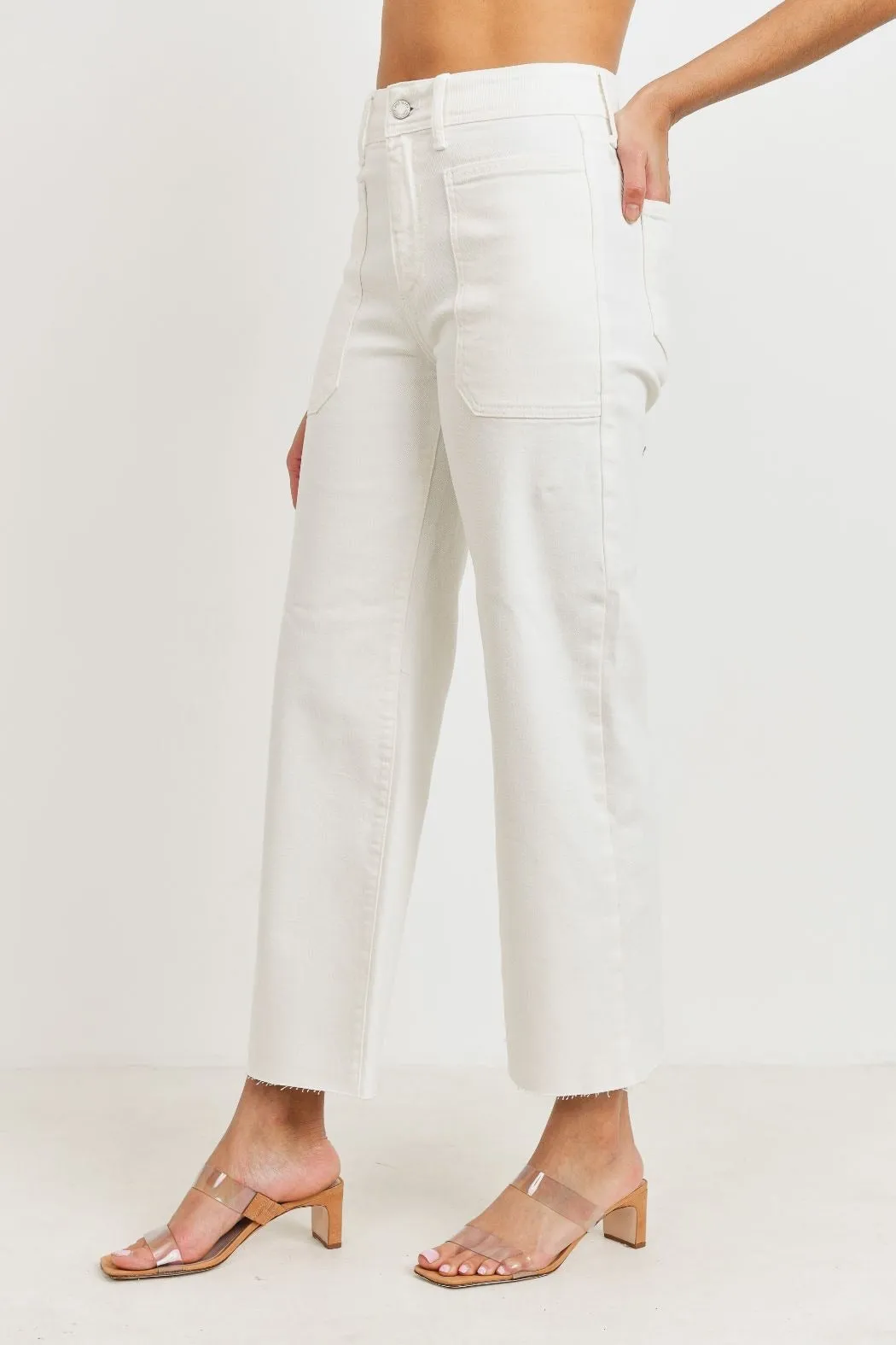 Denim Utility Wide Leg Jean