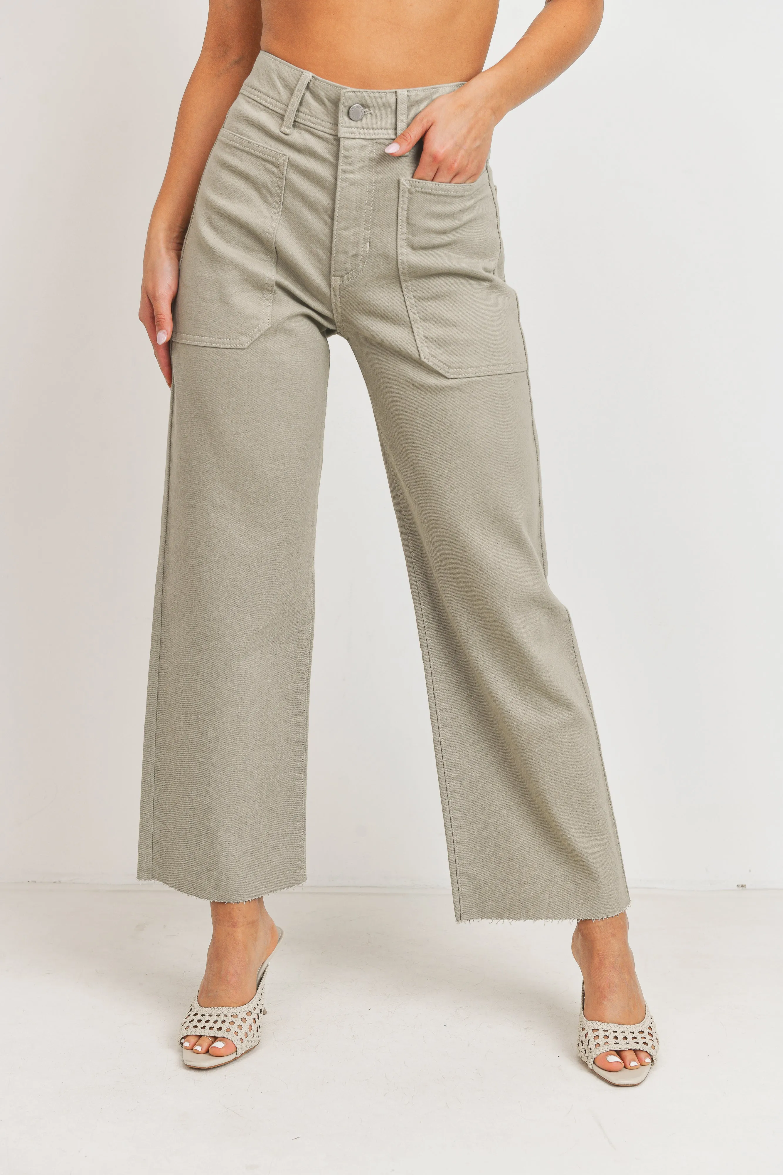 Denim Utility Wide Leg Jean