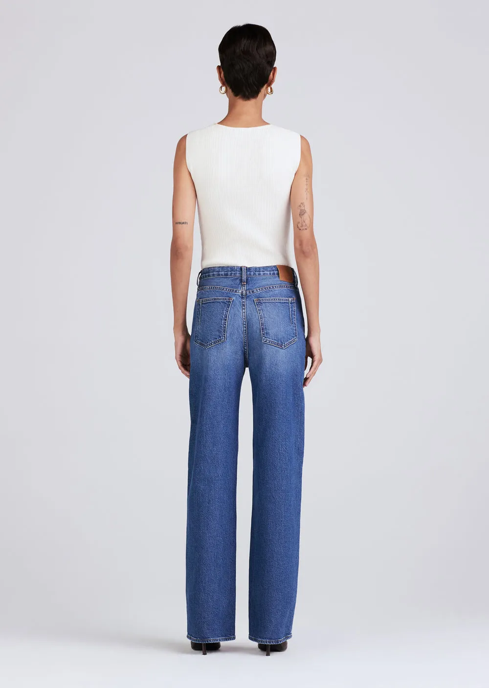 Derek Lam Faye High Rise Tailored Wide Leg