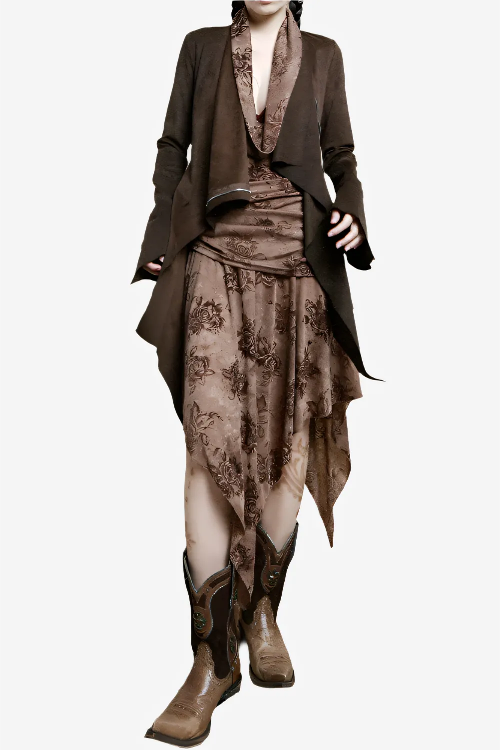 Desert Bloom Asymmetrical Dress