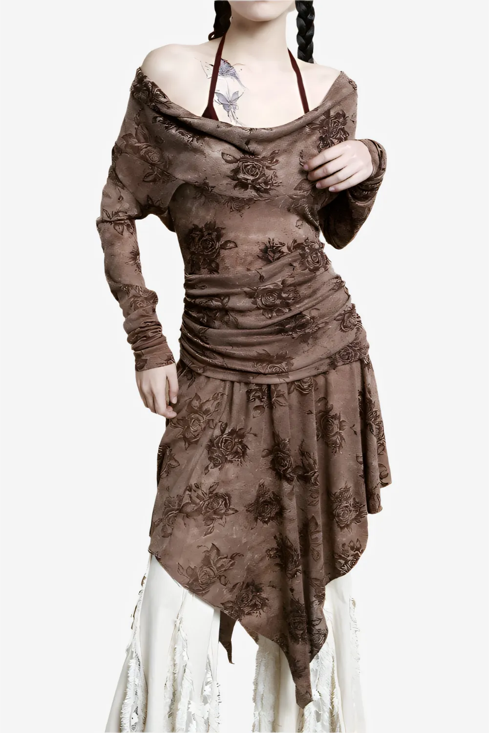 Desert Bloom Asymmetrical Dress