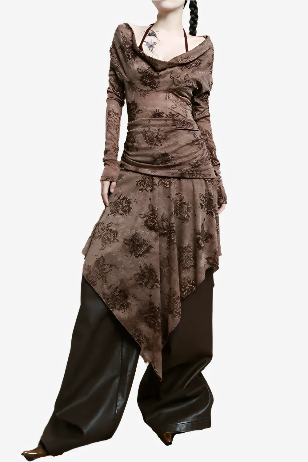 Desert Bloom Asymmetrical Dress