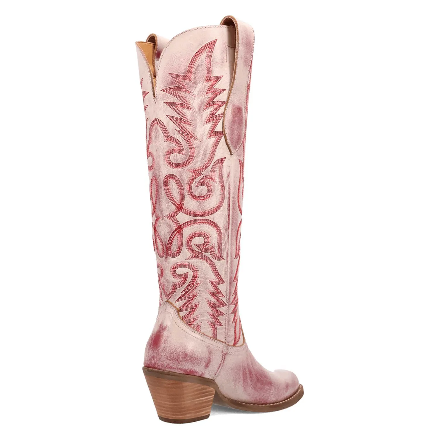 Dingo Womens Faded Love Red Leather Cowboy Boots 9.5 M