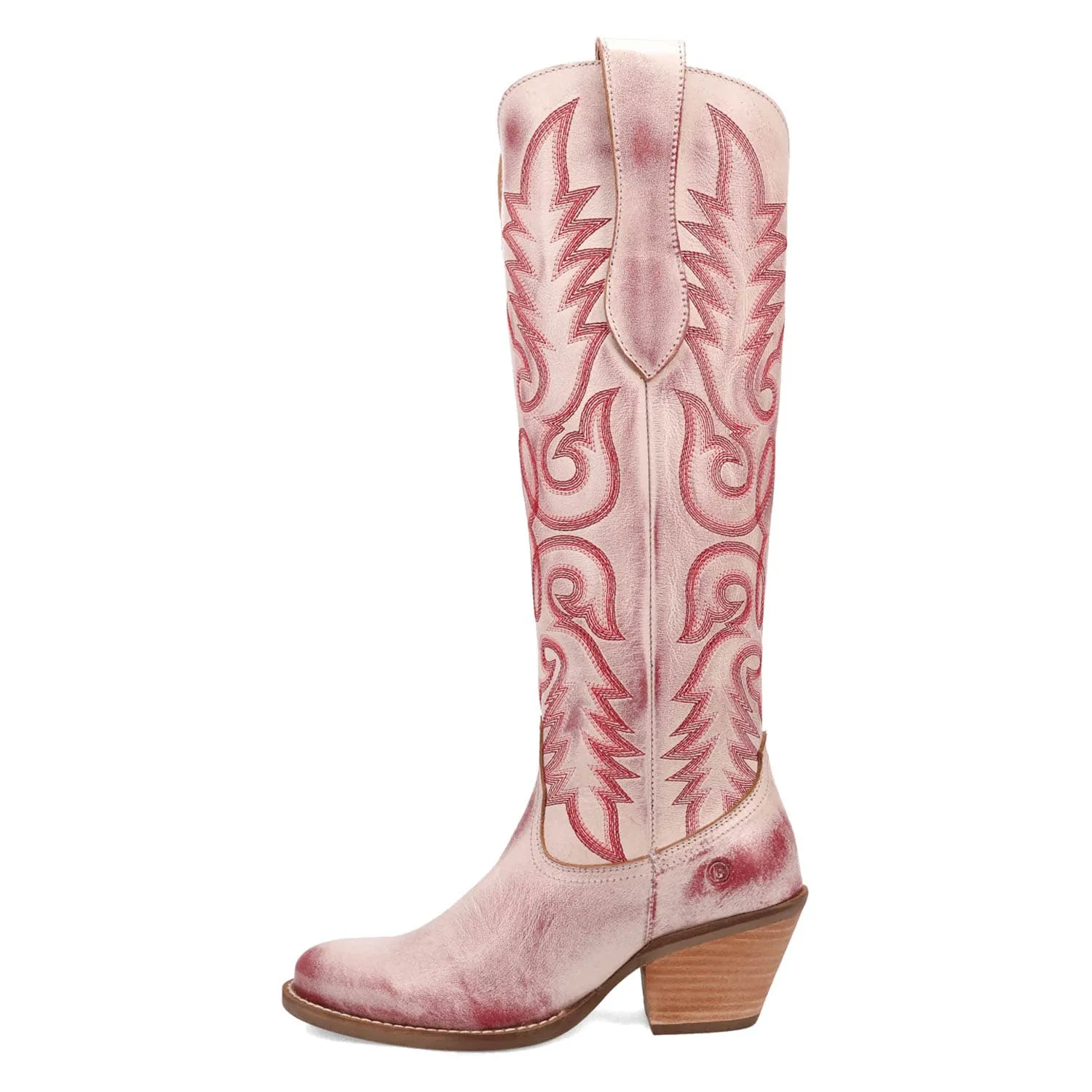 Dingo Womens Faded Love Red Leather Cowboy Boots 9.5 M