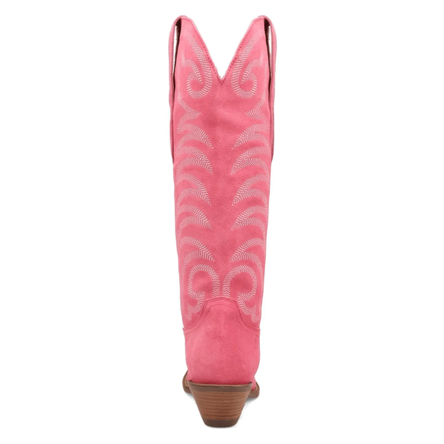 Dingo Womens Movin On Pink Suede Cowboy Boots
