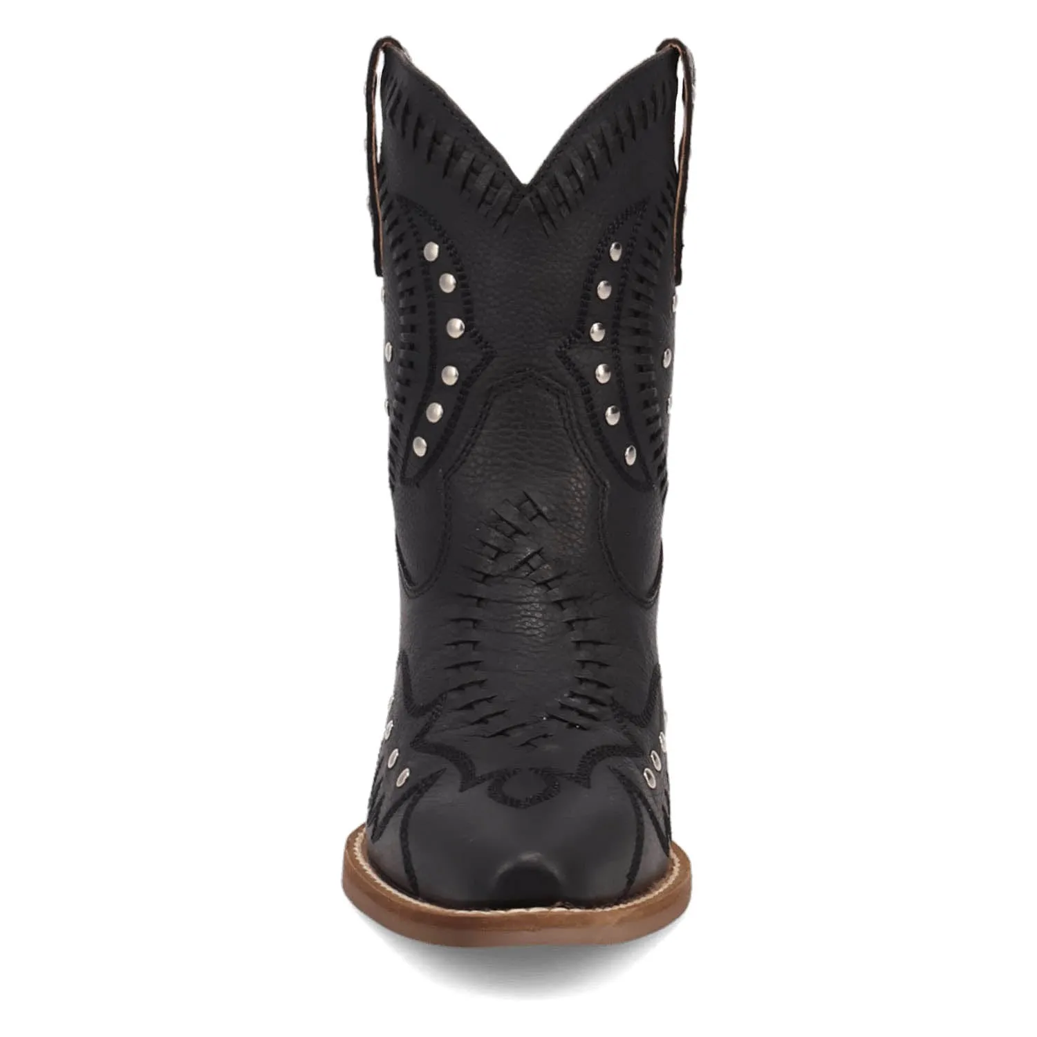 Dingo Womens Preciousie Black Leather Cowboy Boots