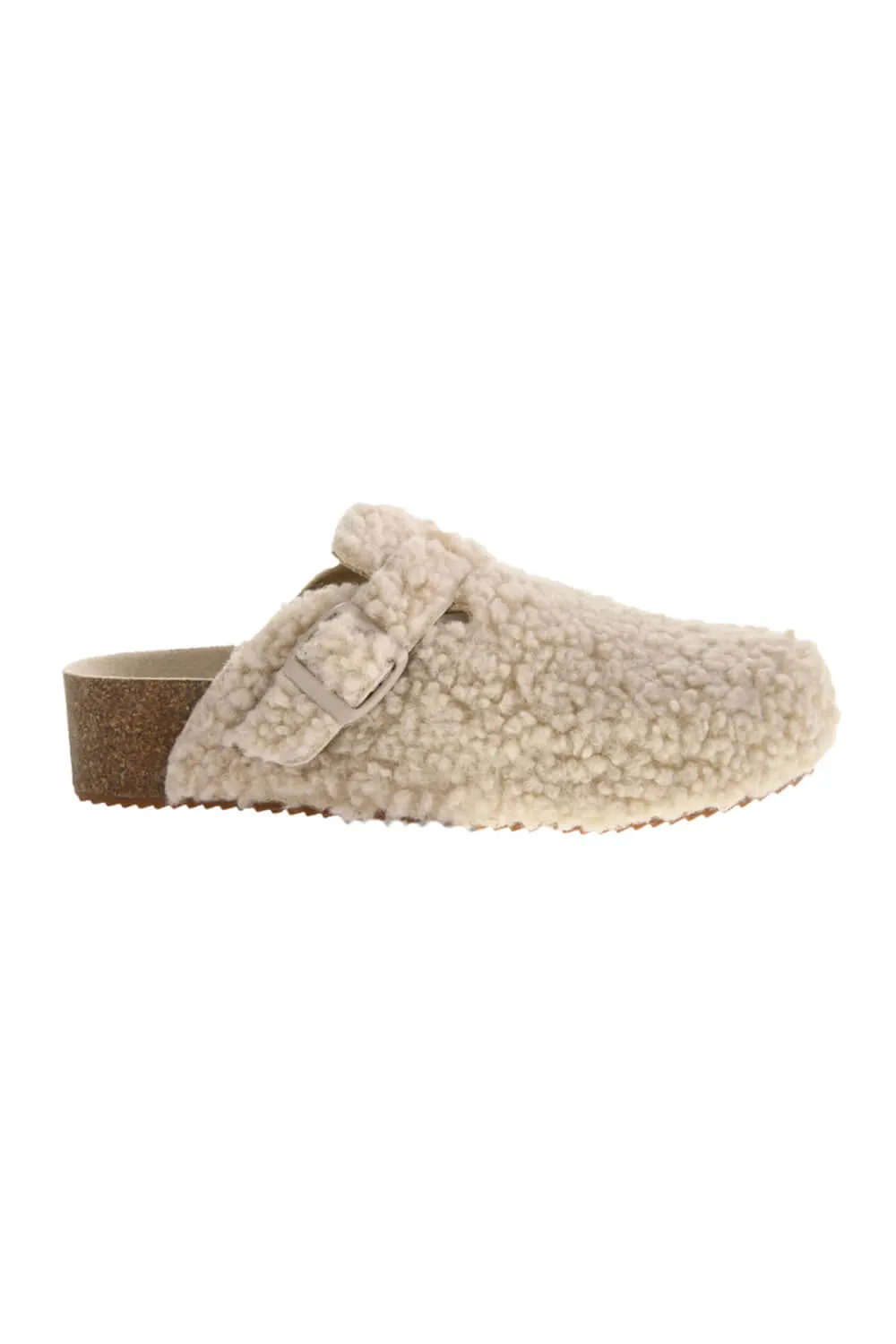 Dirty Laundry Magnolias Shearling Platform Clogs for Women in Cream | MAGNOLIAS-SHRLNG BREAM