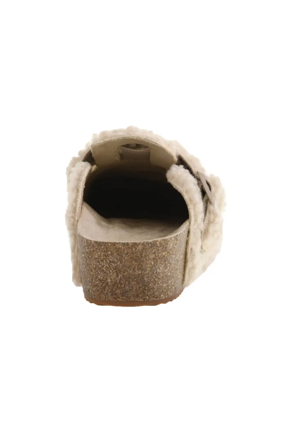 Dirty Laundry Magnolias Shearling Platform Clogs for Women in Cream | MAGNOLIAS-SHRLNG BREAM