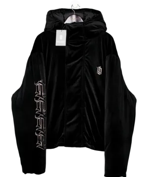 Dirty London Black Puffer Jacket UK M