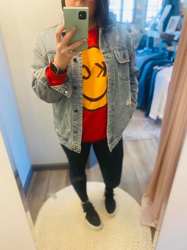 Distressed Denim Jacket