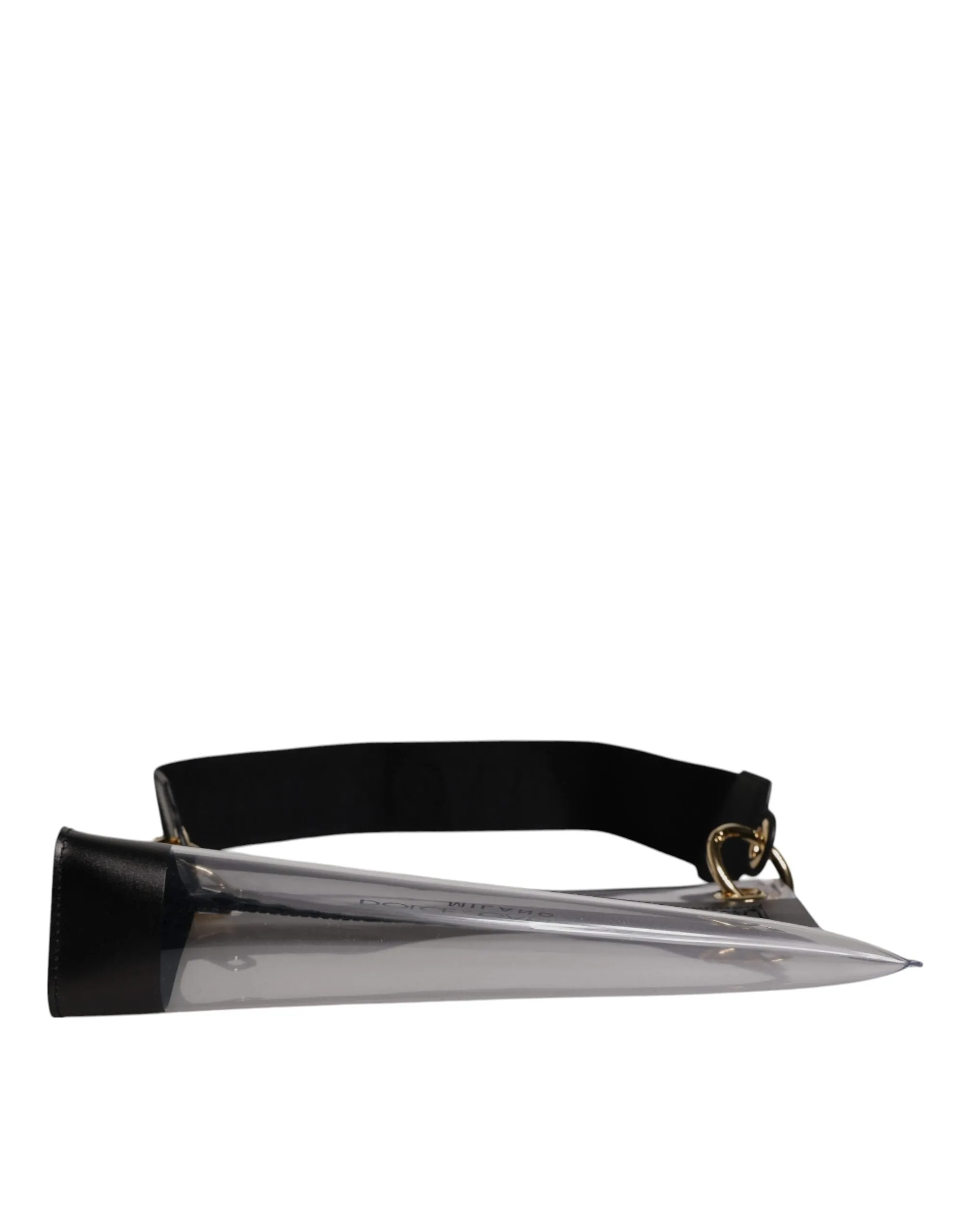 Dolce & Gabbana Clear PVC Leather Pouch Shoulder Strap Bag