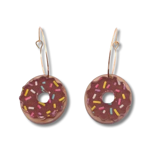 Donut  chocolate - Earrings