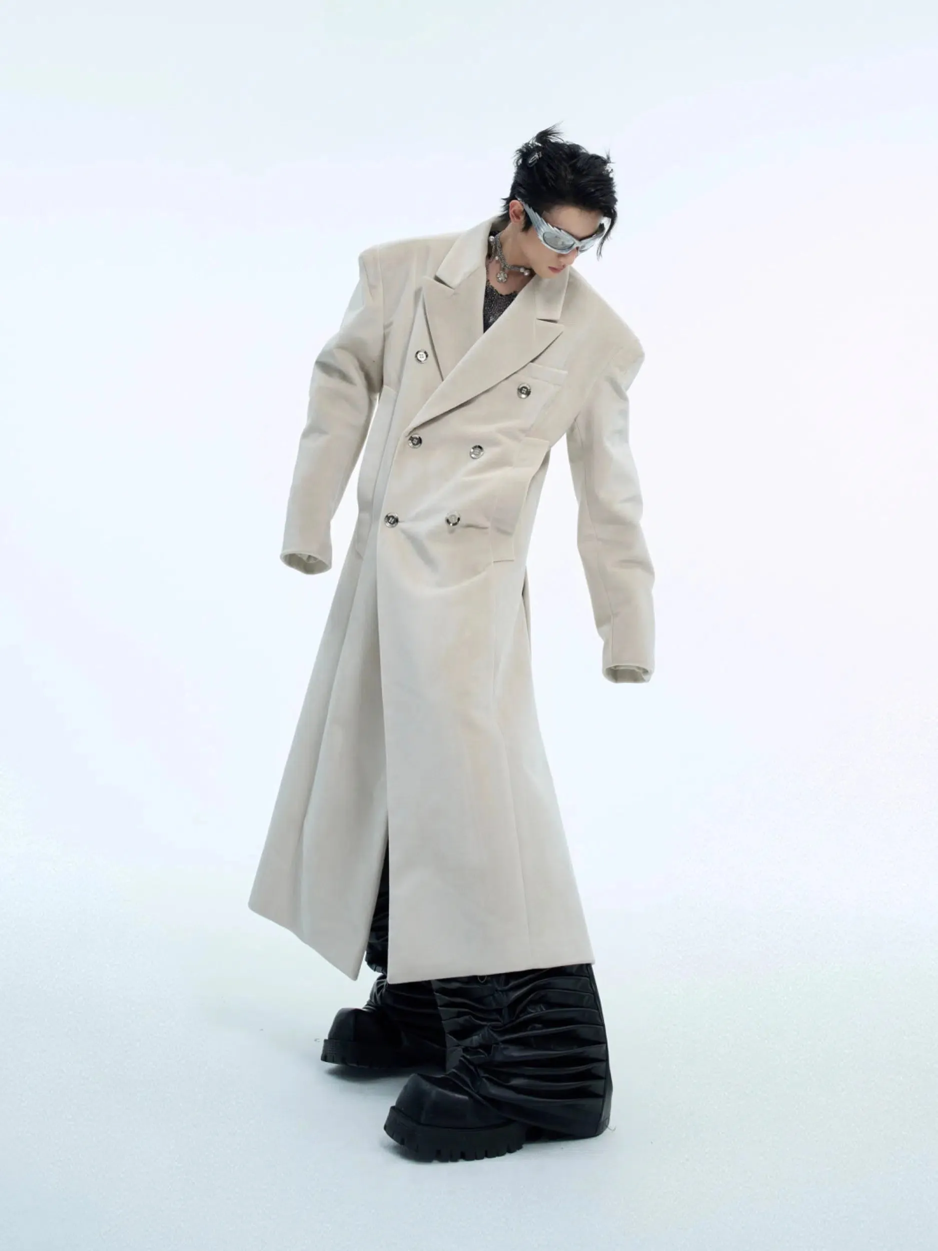 Double-Breasted Wool Coat