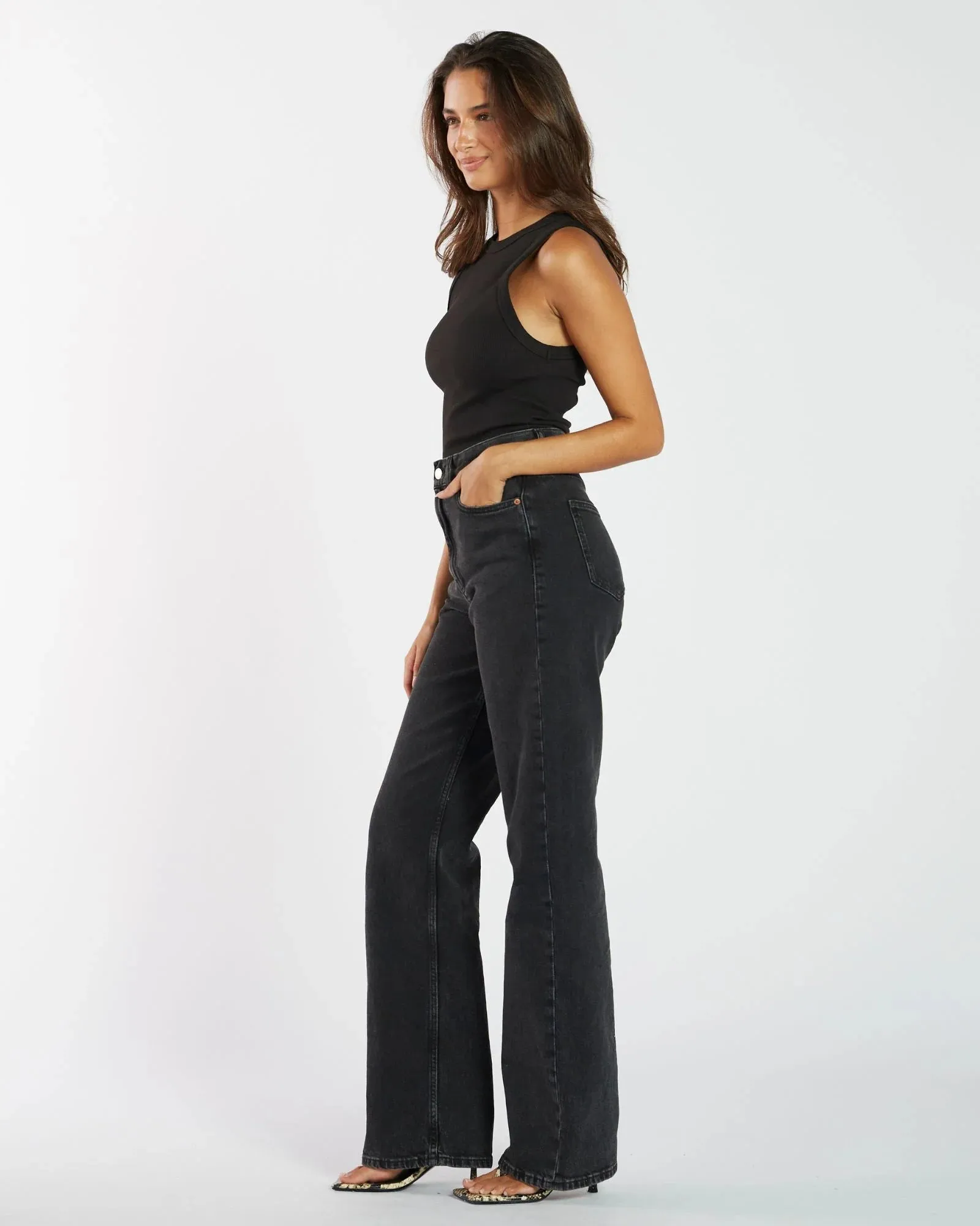 Dr Denim Echo Jean - Tar Retro Black