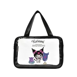 Dry Wet Separation Transparent Portable Double Layer Cosmetic Bags