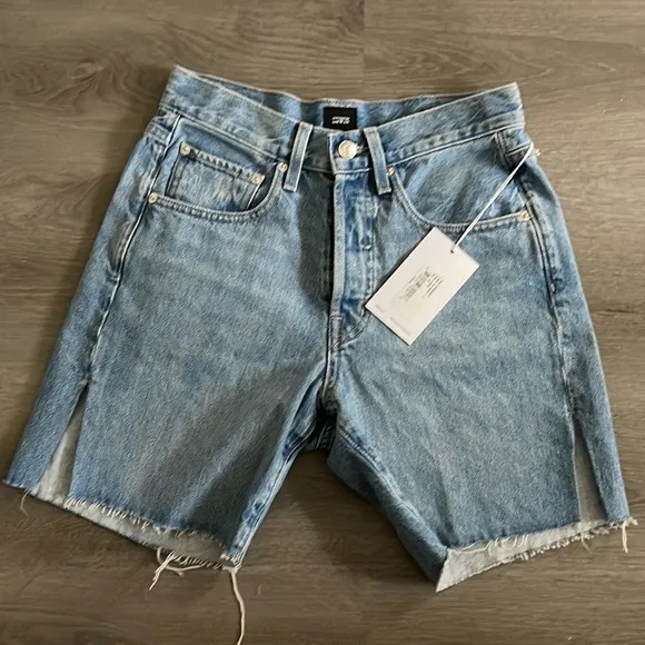 EDWIN Cai 7&quot; Short denim high waisted  size 24