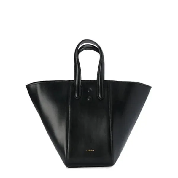 Eight mini leather black bag