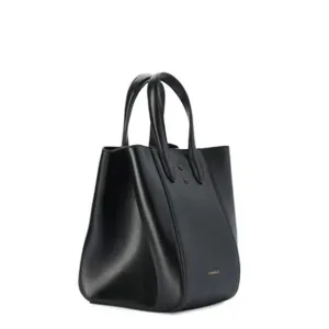 Eight mini leather black bag