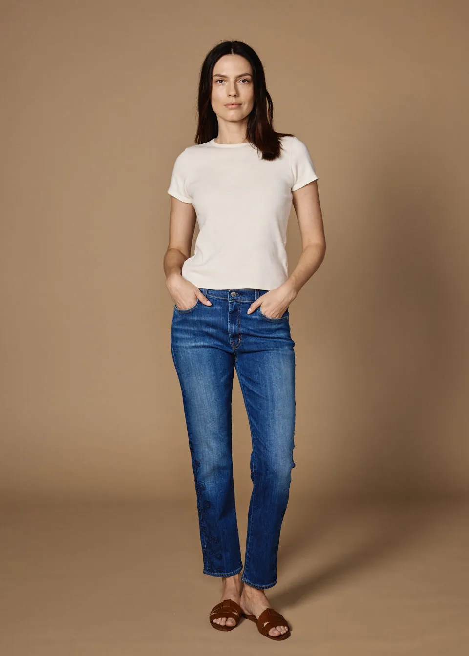 Elin Slim Straight || Zane Embroidery