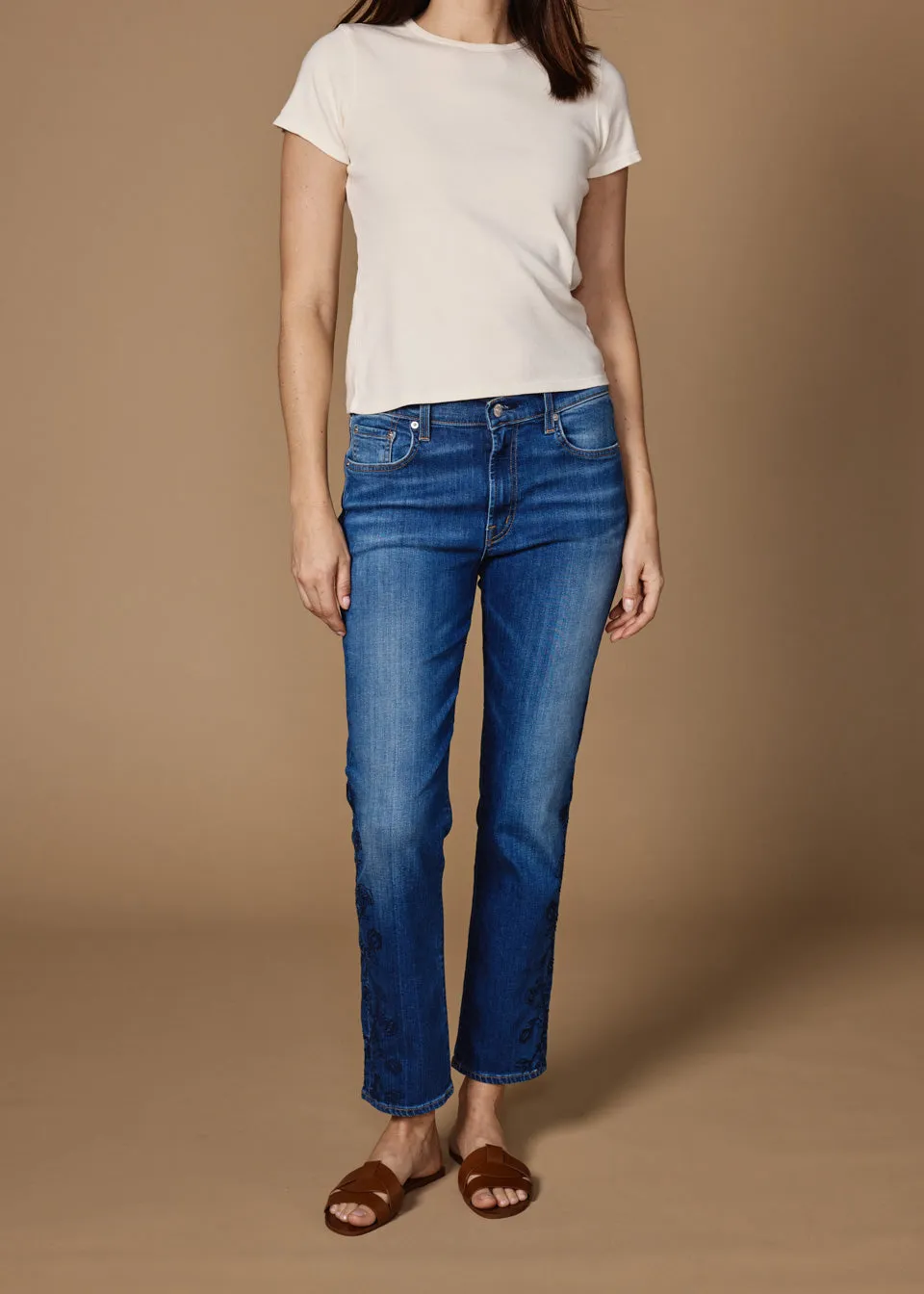 Elin Slim Straight || Zane Embroidery
