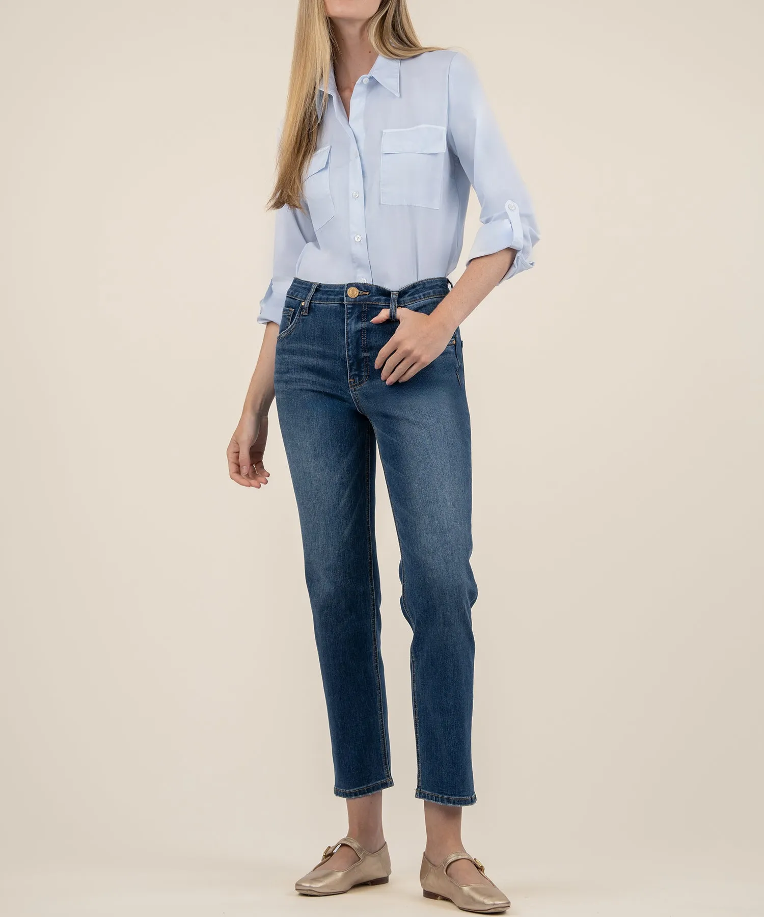 Elizabeth High Rise Straight Leg