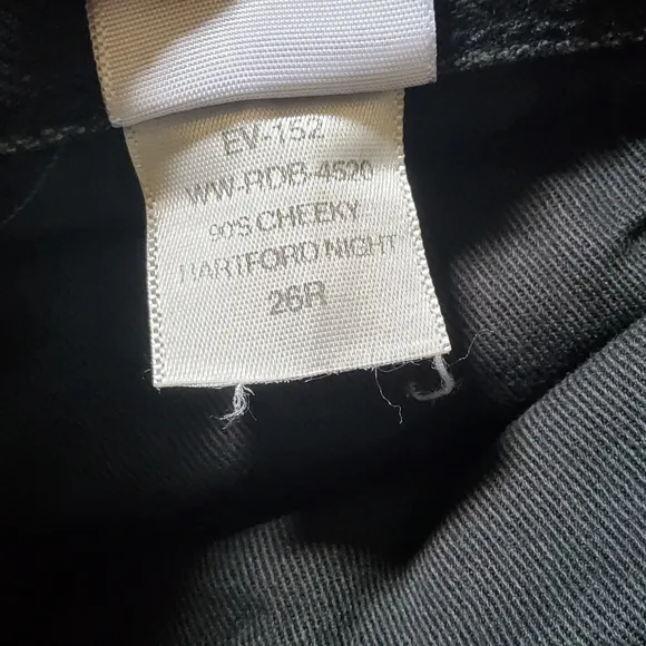 Everlane The 90's Cheeky Jean Organic Cotton Size 26 Black New