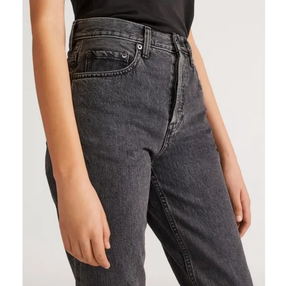 Everlane The 90's Cheeky Jean Organic Cotton Size 26 Black New