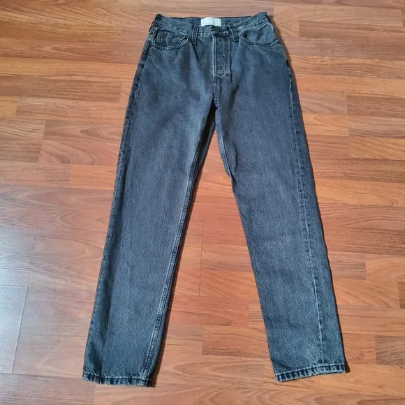 Everlane The 90's Cheeky Jean Organic Cotton Size 26 Black New