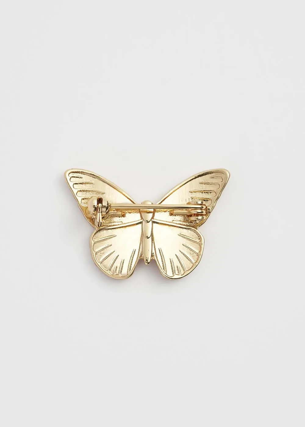 Fable England Butterfly Brooch Orange