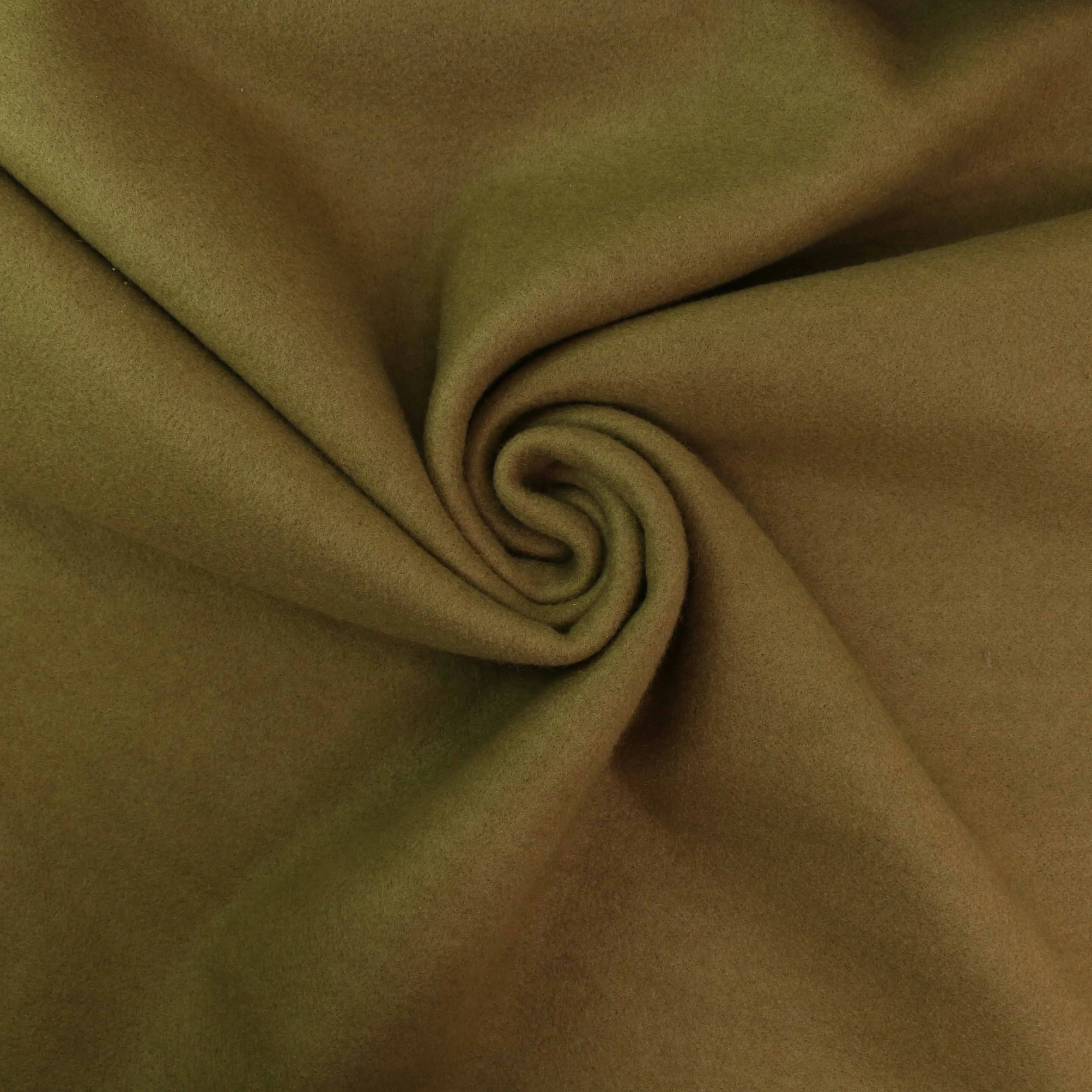 Faux Wool Fabric - Taupe, Khaki, Burned orange