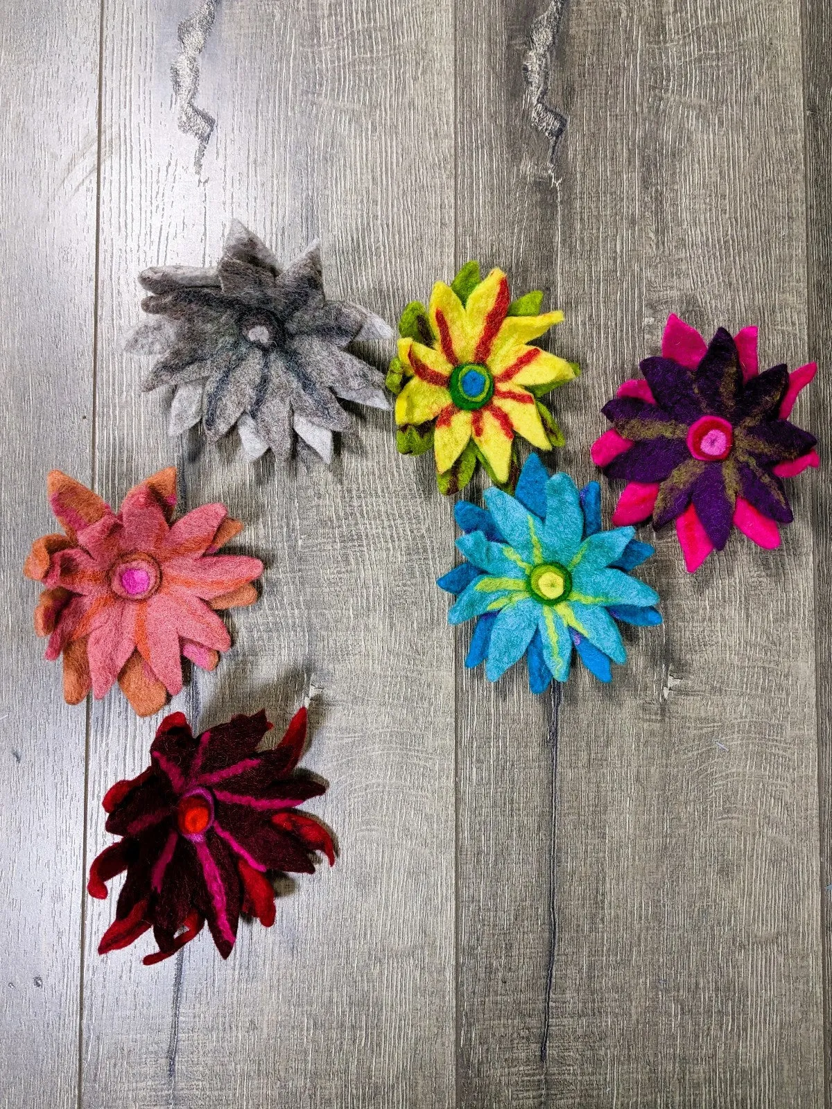 Felt Flower Brooch