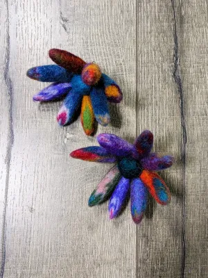 Felt Flower Brooch