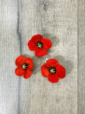 Felt Flower Brooch