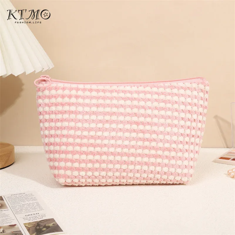Flannel Wash Skin Care Cosmetics Storage Cosmetic Bags