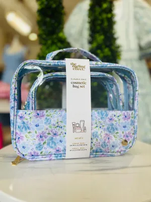 Floral Clear Cosmetic Set