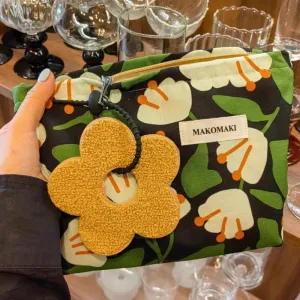 Floral makeup bag designer for travel