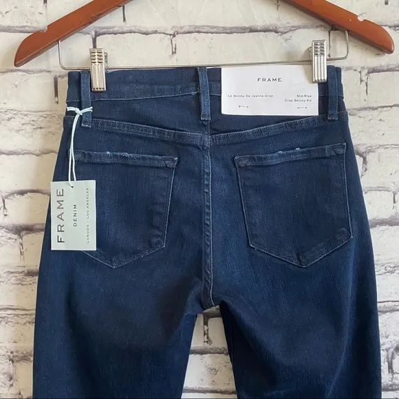FRAME Denim Le Skinny de Jeanne Crop
