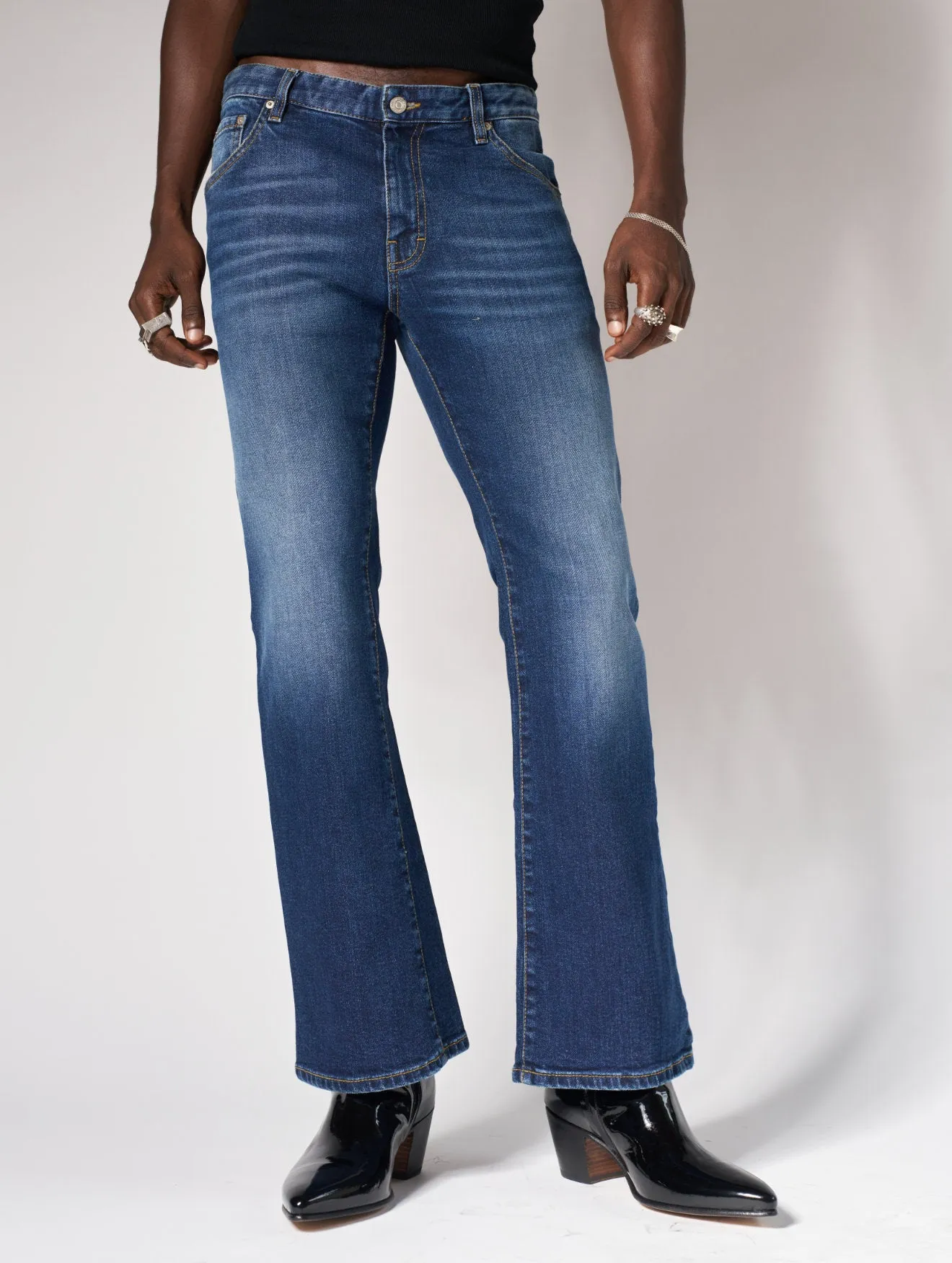 FRANKIE FLARE JEANS IN CLASSIC INDIGO - Man